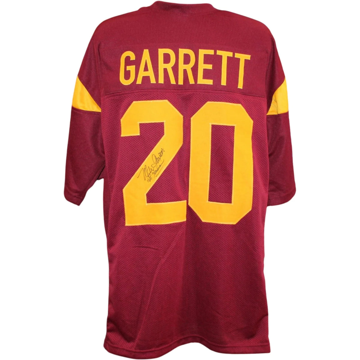 Mike Garrett Signed Maroon Jersey - '65 Heisman Inscription