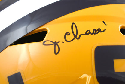 Ja'Marr Chase Signed LSU Tigers Full Size Speed Replica Helmet - Black