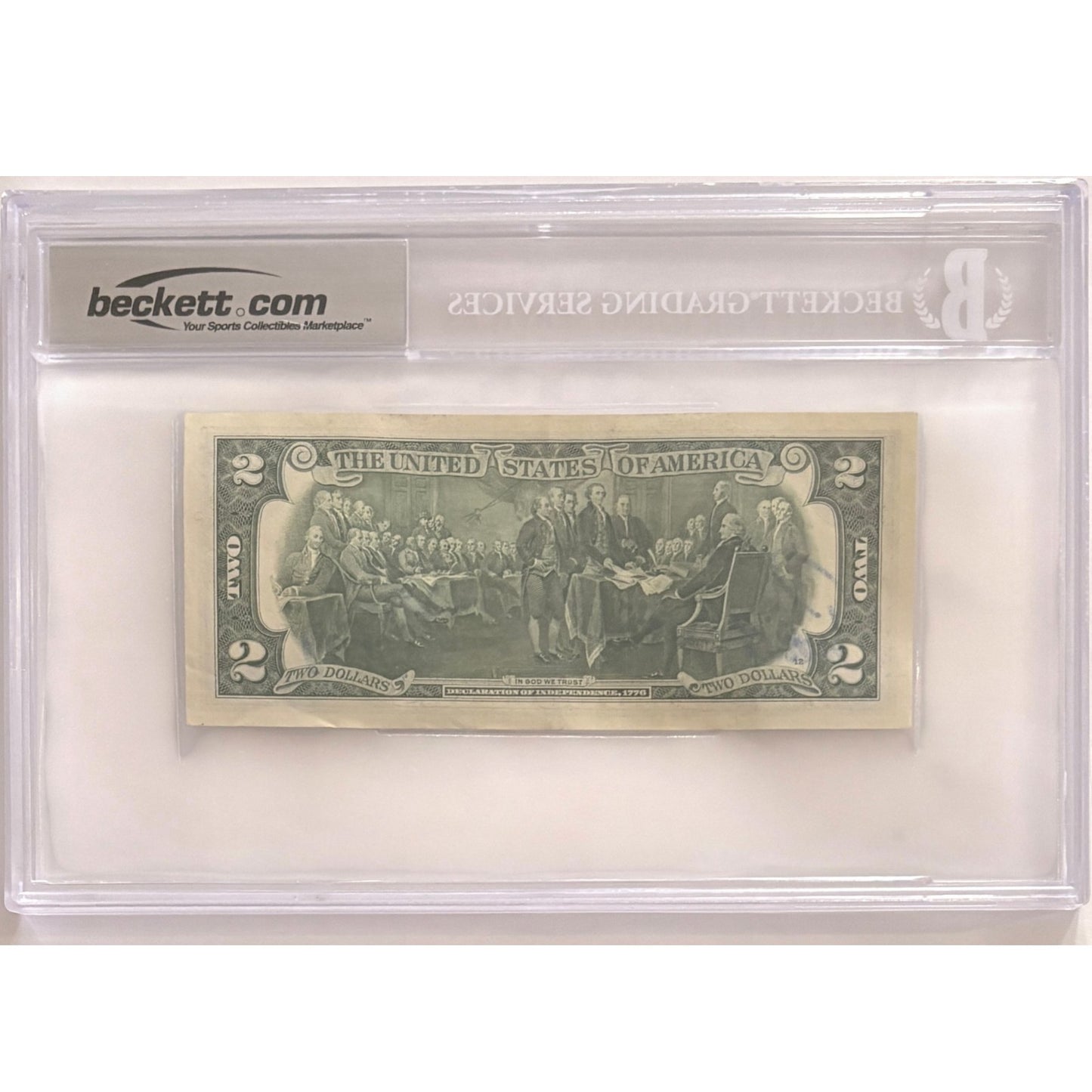 Patrick Surtain Autographed Denver Broncos $2 Bill "24 DPOY" BAS Slabbed