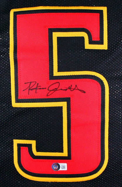 Rakim Jarrett Autographed Black Custom Football Jersey