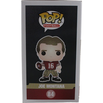 Joe Montana Signed San Francisco 49ers Funko Pop! #84 with Hard Protector