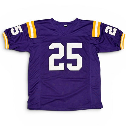 Justin Vincent Autographed LSU Tigers Custom Jersey with Inscriptions