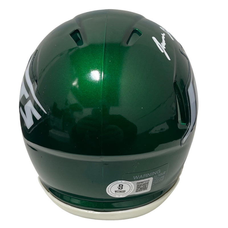 Jamien Sherwood New York Jets Signed Speed Mini Helmet Beckett COA