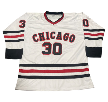 Ed Belfour Signed Chicago Blackhawks Custom Jersey HOF 2011 Beckett