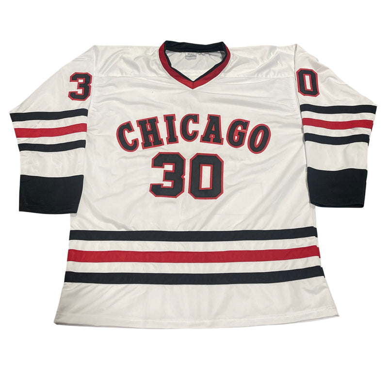Ed Belfour Signed Chicago Blackhawks Custom Jersey HOF 2011 Beckett