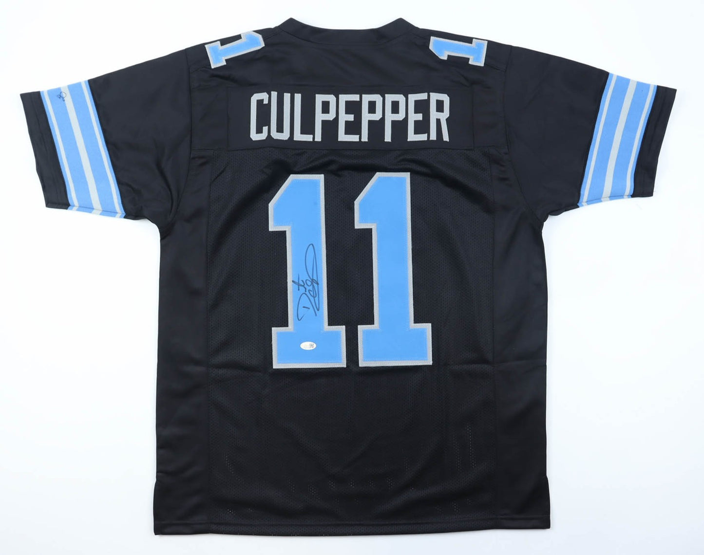 Daunte Culpepper Autographed Detroit Lions Black Custom Jersey