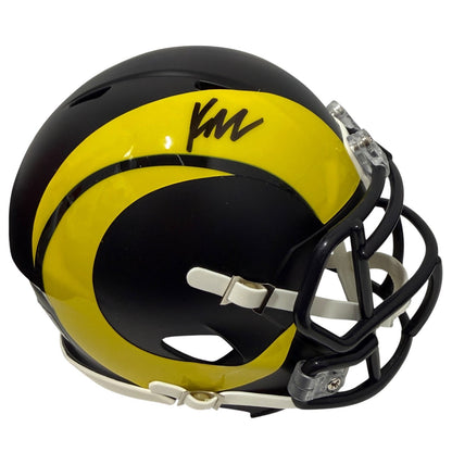 Kyren Williams Autographed Los Angeles Rams Rivalries Mini Helmet