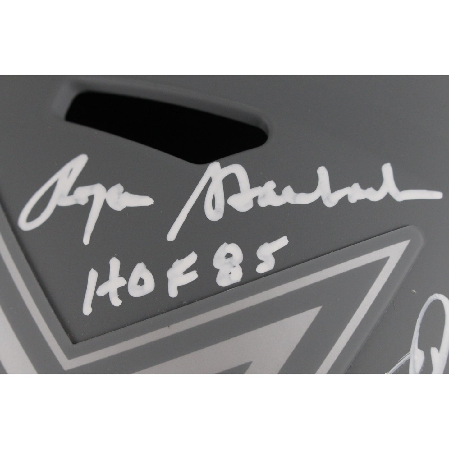 Drew Pearson, Roger Staubach & Tony Dorsett Signed Cowboys Slate Full Size Helmet