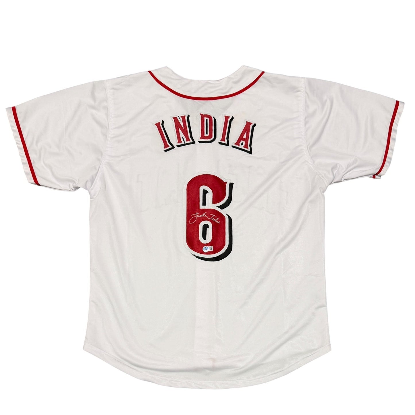 Jonathan India Signed Cincinnati Reds Custom Baseball Jersey Beckett COA