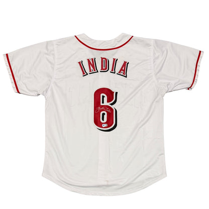 Jonathan India Signed Cincinnati Reds Custom Baseball Jersey Beckett COA