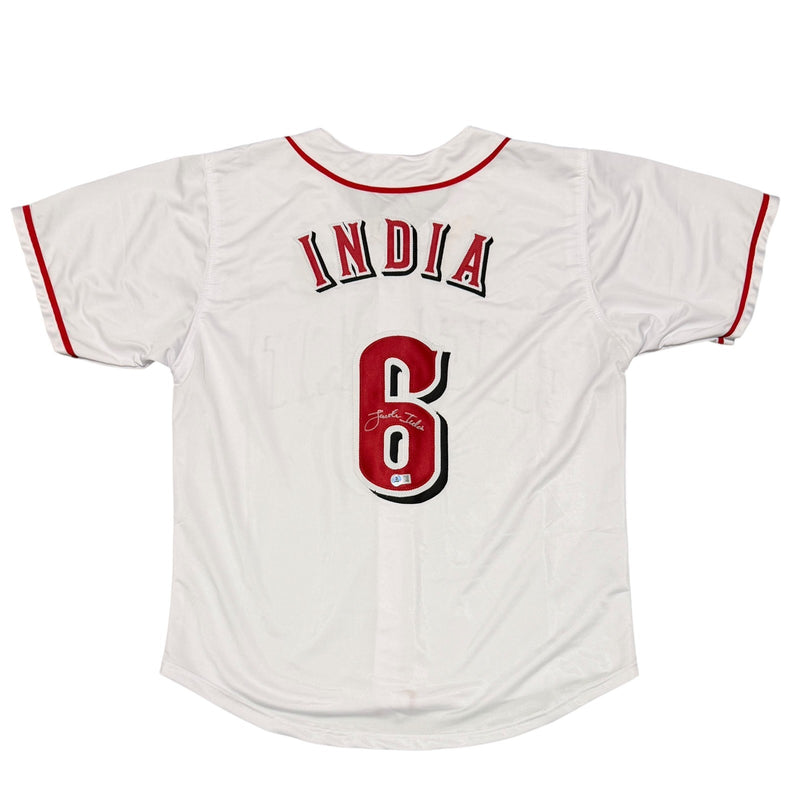 Jonathan India Signed Cincinnati Reds Custom Baseball Jersey Beckett COA