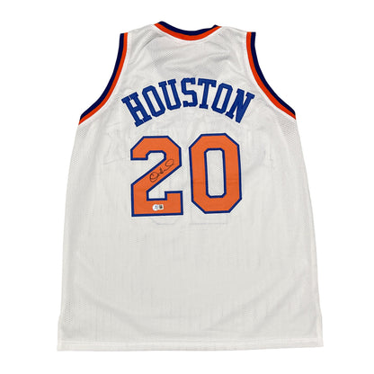 Allan Houston New York Knicks Autographed Custom Basketball Jersey