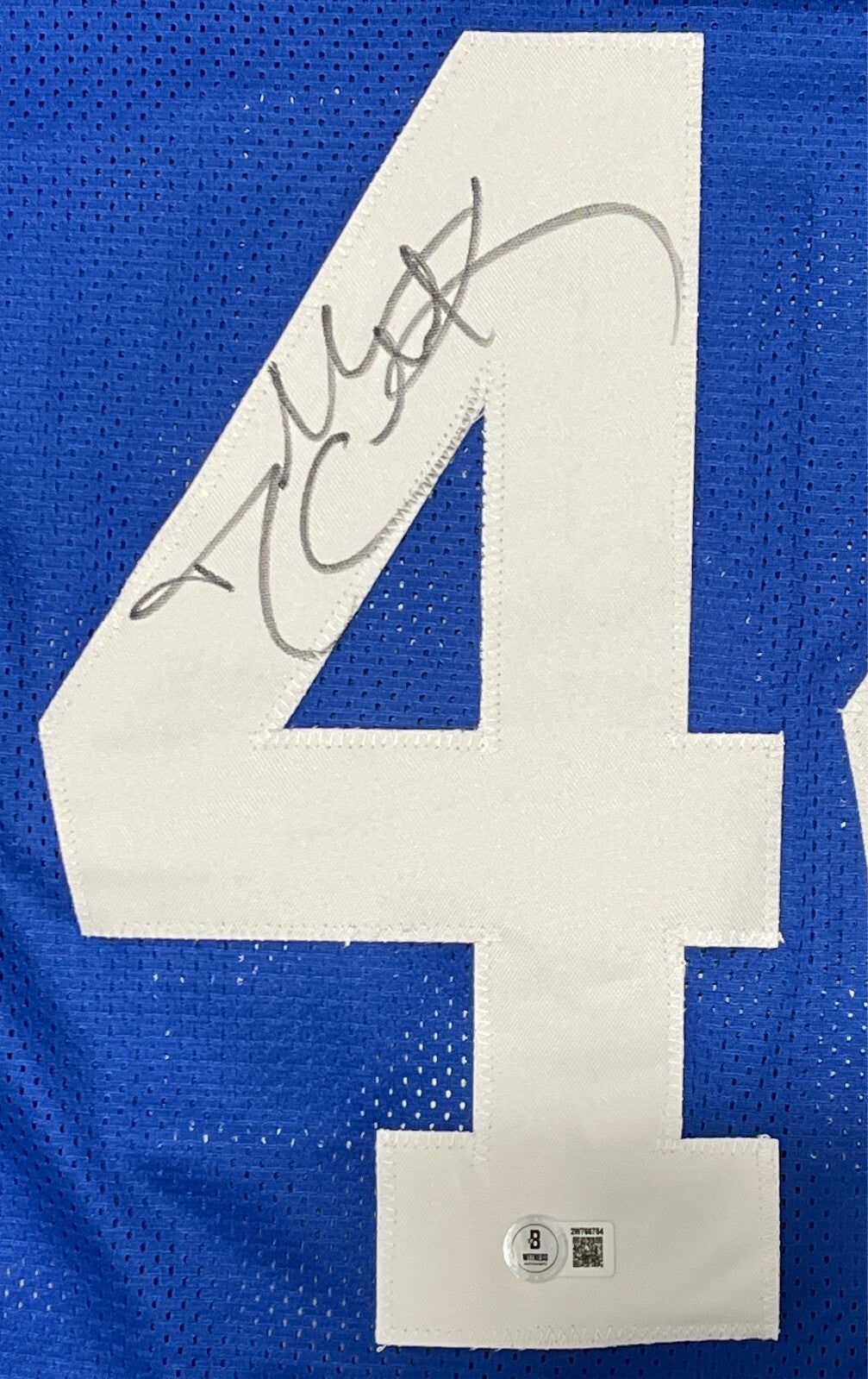 Dallas Clark Signed Indianapolis Colts Custom Jersey Beckett BAS