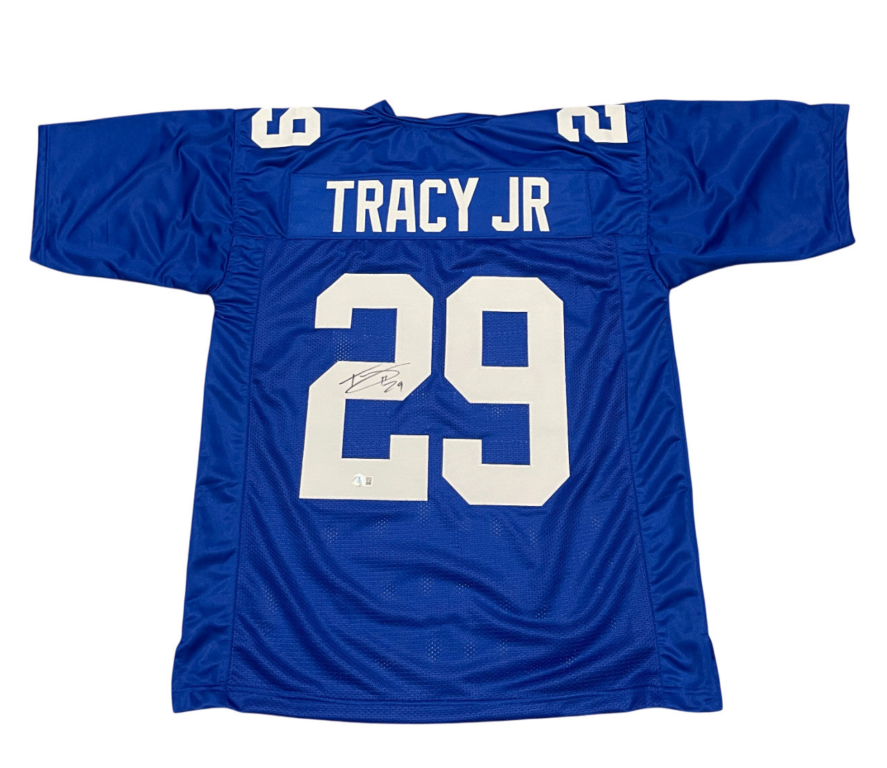 Tyrone Tracy Jr Signed New York Giants Custom Football Jersey