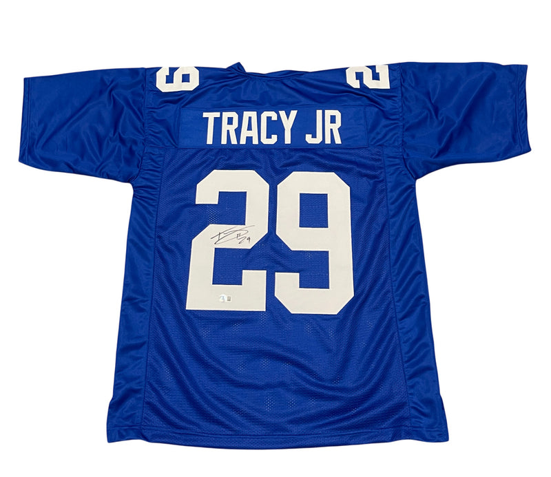Tyrone Tracy Jr Signed New York Giants Custom Football Jersey