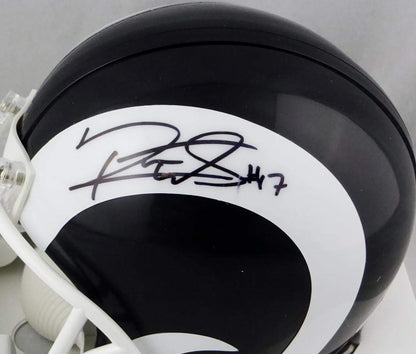 Robert Woods Signed Los Angeles Rams Black Mini Helmet