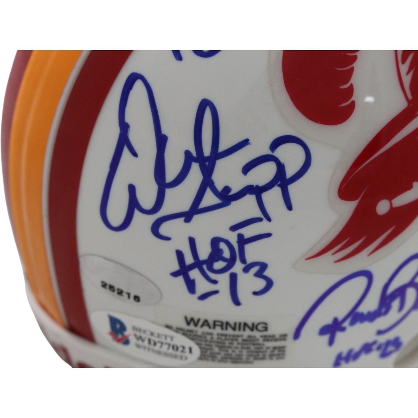 Lee Roy Selmon Multi-Signed Buccaneers Throwback Mini Helmet