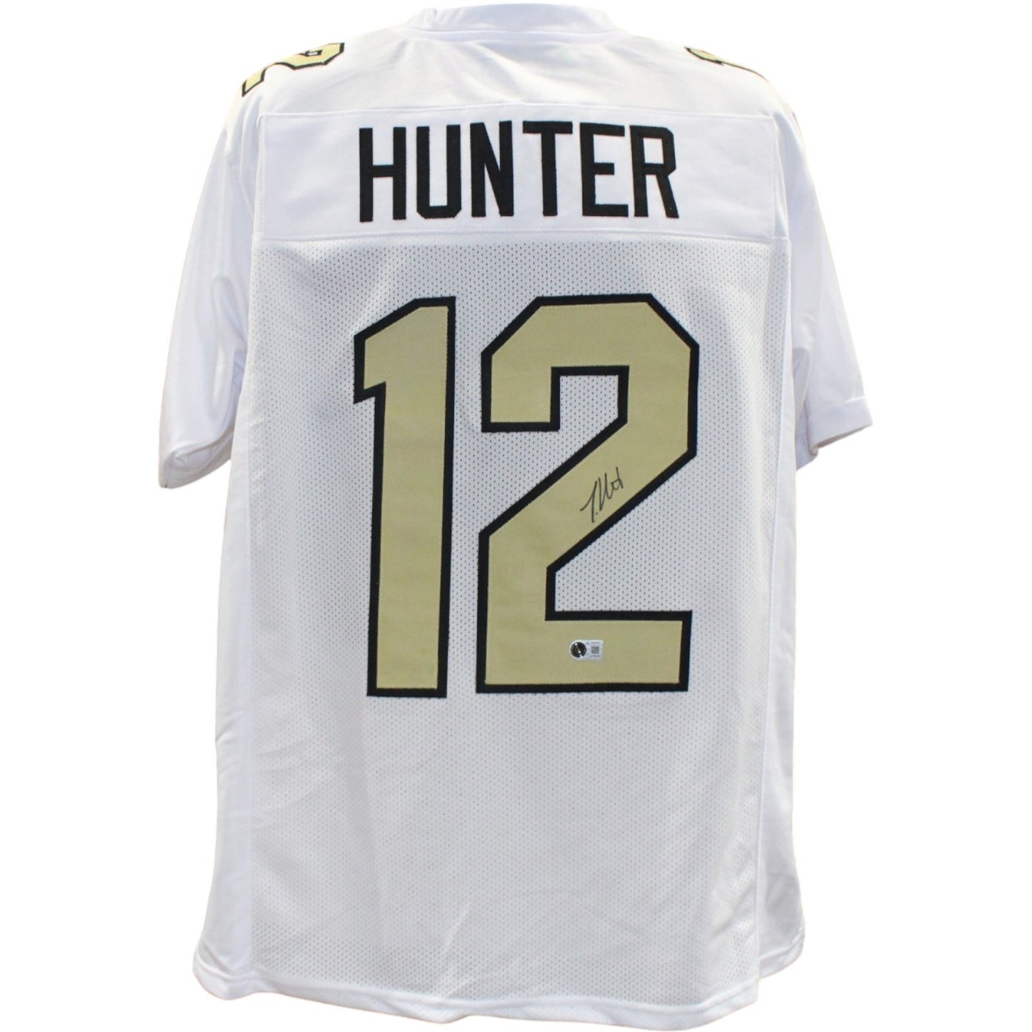 Travis Hunter Autographed College Style White Jersey