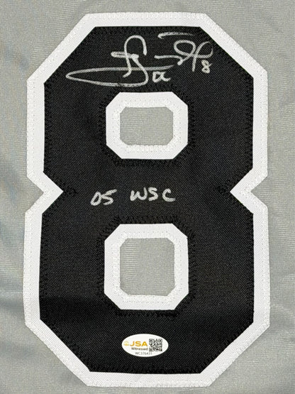 Carl Everett Signed Chicago White Sox Custom Grey Jersey JSA Witness