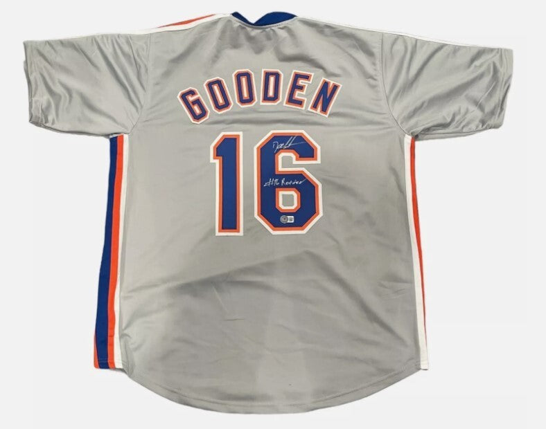 Doc Gooden Signed New York Mets Custom Jersey (#16 Retired) - Beckett COA