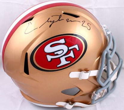 Elijah Mitchell Autographed San Francisco 49ers Full Size Speed Helmet