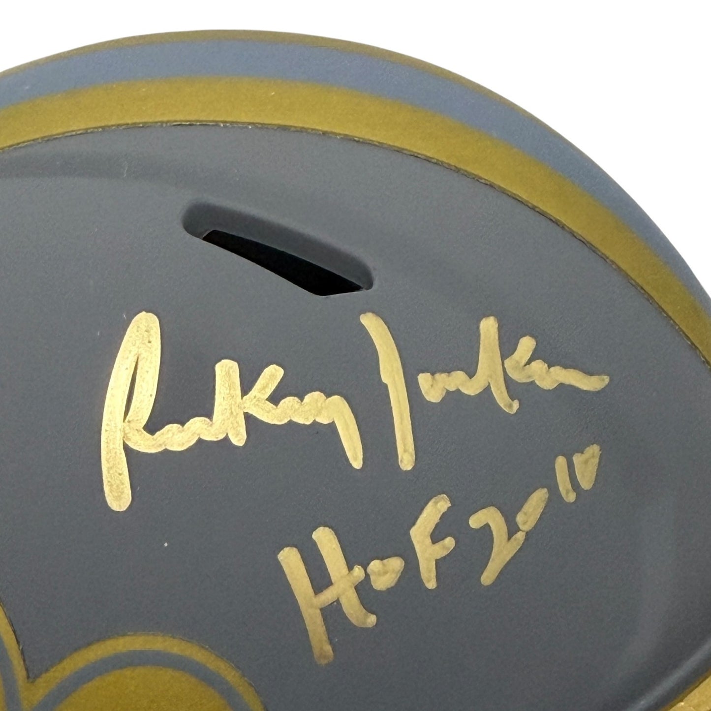 Rickey Jackson Signed New Orleans Saints Slate Mini Helmet (HOF 2010)