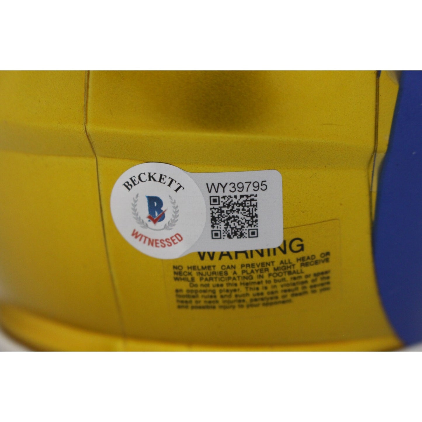Kurt Warner Signed St. Louis Rams Flash Alternate Mini Helmet (Beckett)