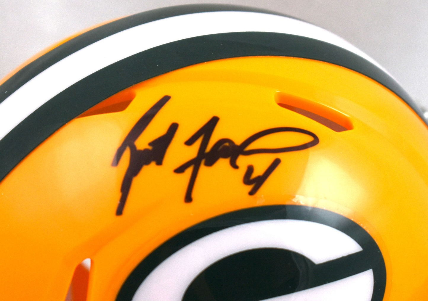 Brett Favre Autographed Green Bay Packers Speed Mini Helmet