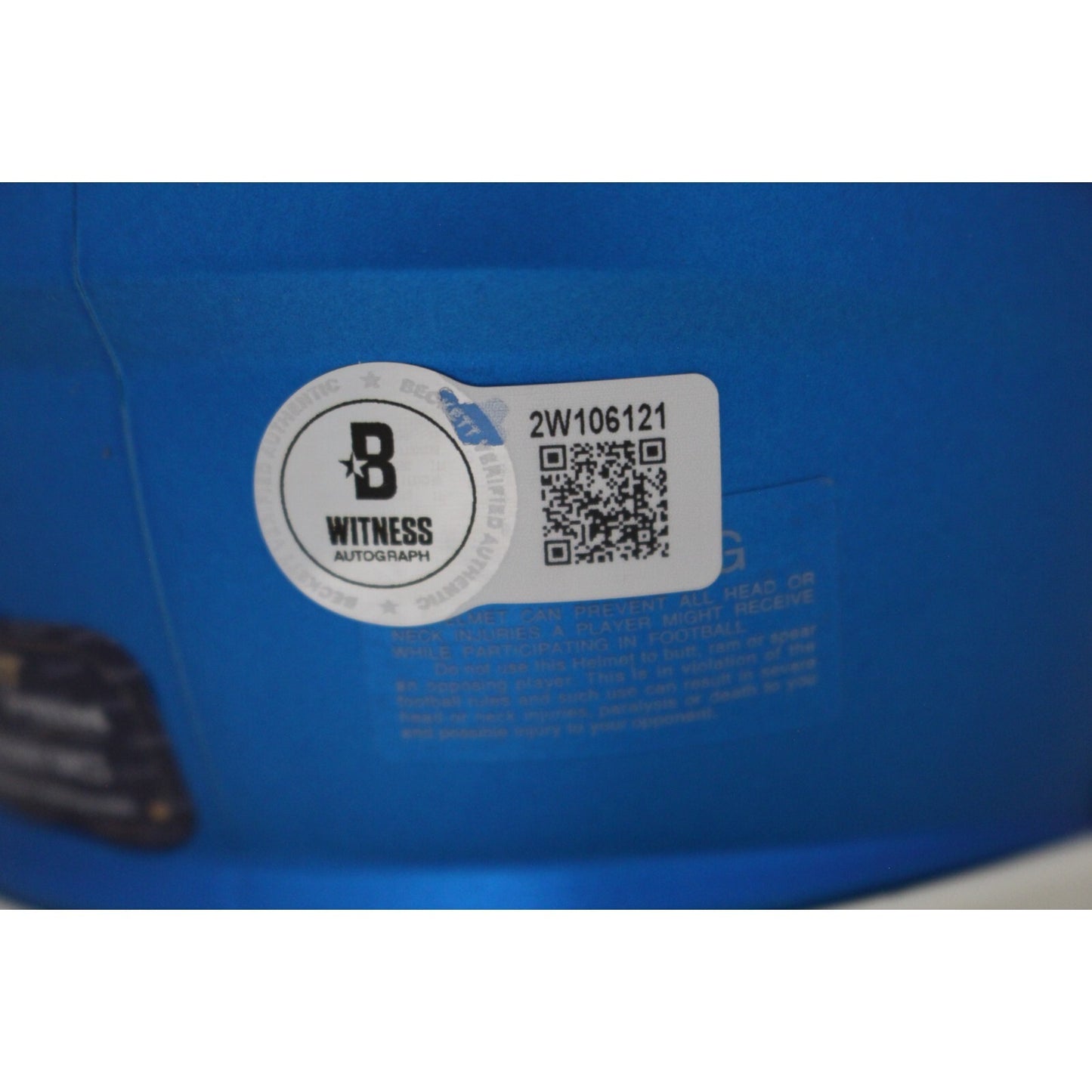 Calvin Johnson Autographed Detroit Lions 2023 Alternate Mini Helmet