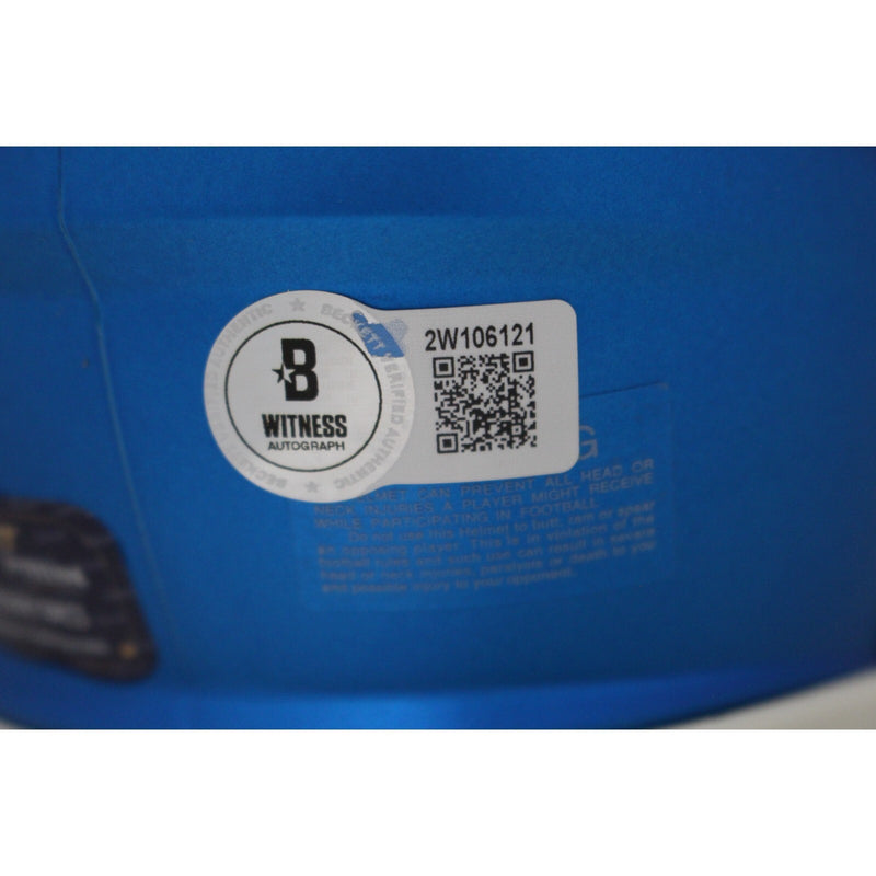 Calvin Johnson Autographed Detroit Lions 2023 Alternate Mini Helmet