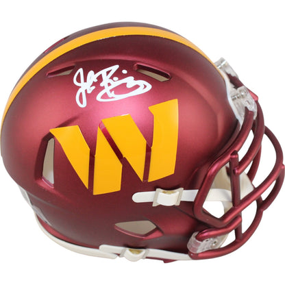 John Riggins Autographed Washington Commanders Speed Mini Helmet Beckett BAS