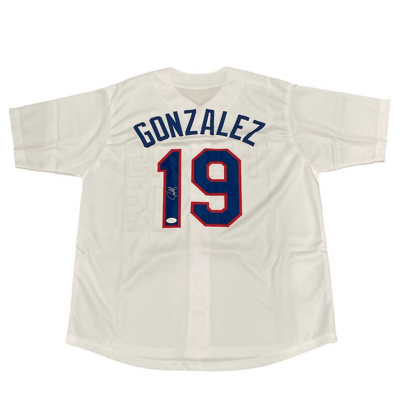 Juan Gonzalez Signed Texas Rangers Jersey (JSA COA)