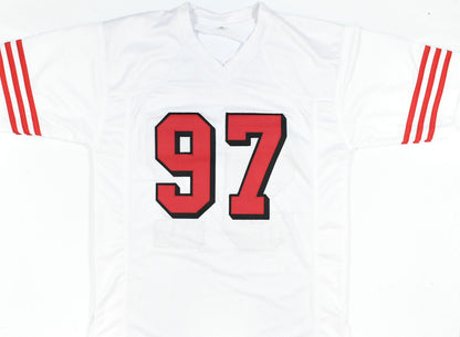 Nick Bosa Signed San Francisco 49ers White Custom Jersey