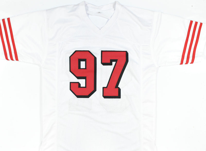 Nick Bosa Signed San Francisco 49ers White Custom Jersey