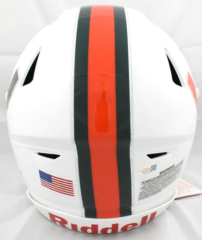 Malachi Toney Autographed Miami Hurricanes Full Size Speedflex Helmet