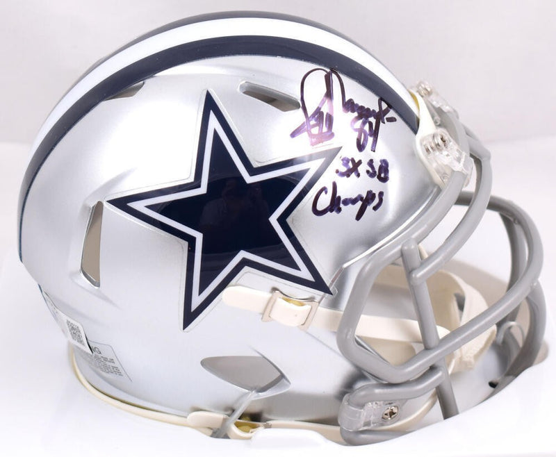 Jay Novacek Signed Dallas Cowboys Mini Helmet (3x SB Champs)