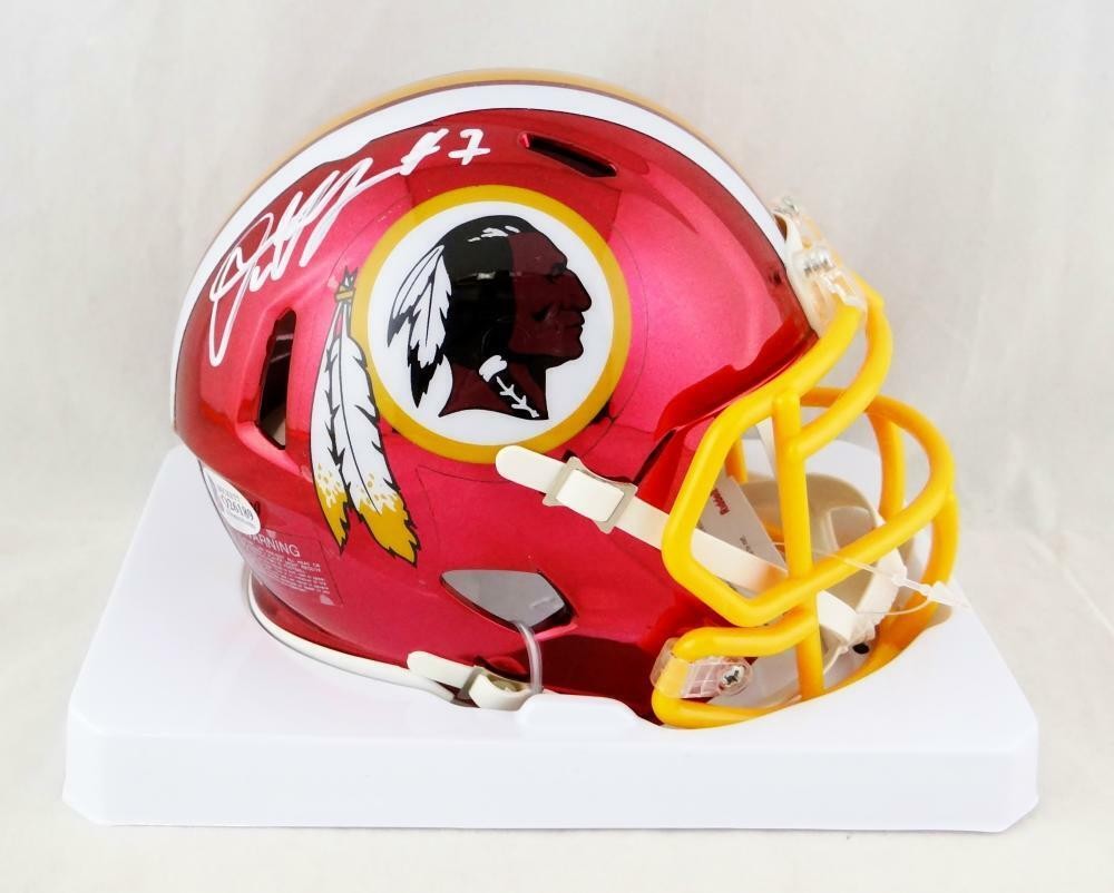 Dwayne Haskins Signed Washington Chrome Mini Helmet