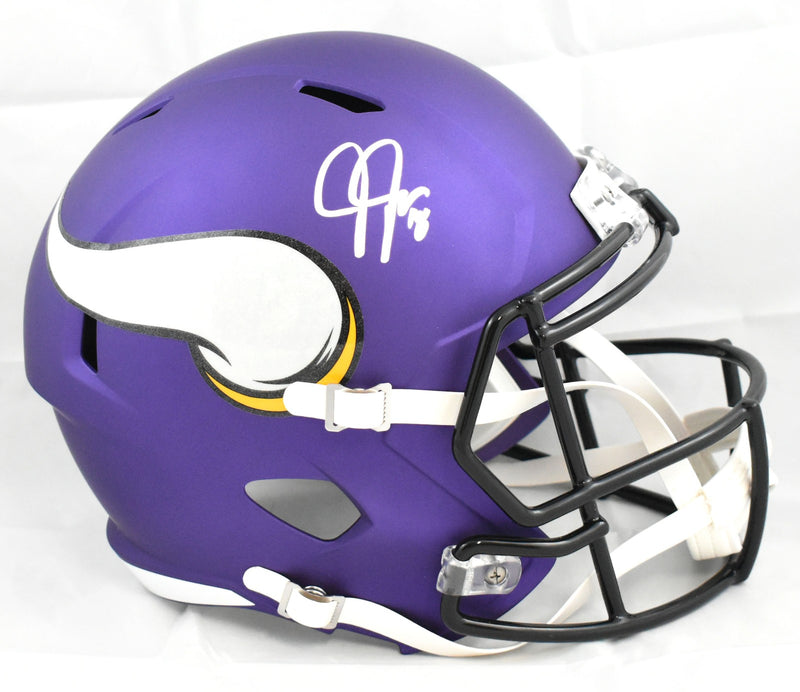 Justin Jefferson Signed Minnesota Vikings Full Size Speed Helmet