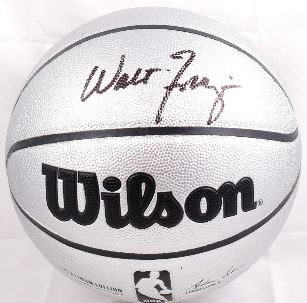 Walt Frazier Autographed Official NBA Wilson Platinum Basketball