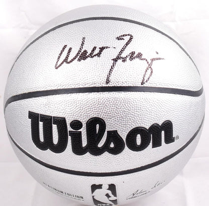 Walt Frazier Autographed Official NBA Wilson Platinum Basketball