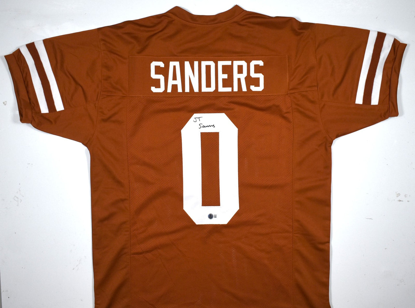Ja'Tavion Sanders Autographed Orange Custom College Style Jersey