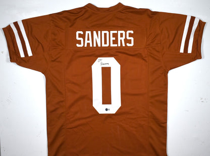 Ja'Tavion Sanders Autographed Orange Custom College Style Jersey