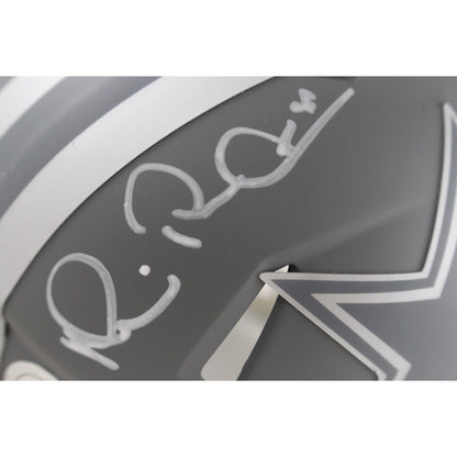 Troy Aikman, Emmitt Smith & Michael Irvin Signed Dallas Cowboys Slate Mini Helmet