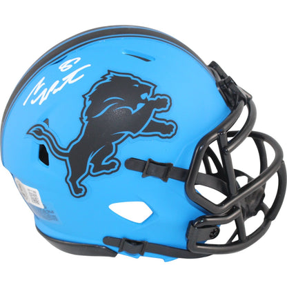 Sam LaPorta Autographed Detroit Lions Rave Mini Helmet