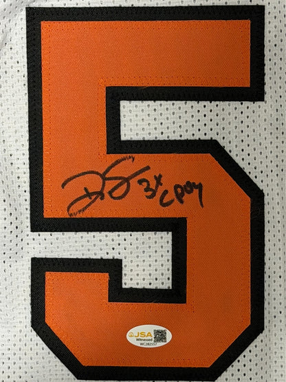 Ralph Sampson Signed Virginia Cavaliers Custom Jersey 3x CPOY JSA