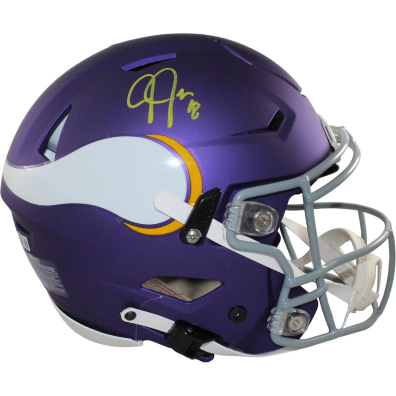 Justin Jefferson Signed Minnesota Vikings SpeedFlex Authentic Tribute Helmet