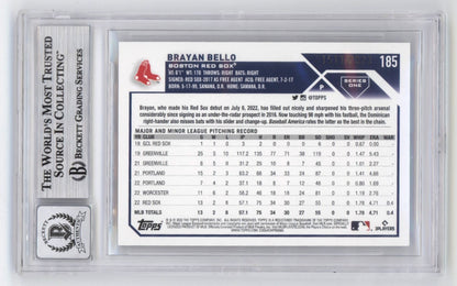 Brayan Bello Signed 2023 Topps Gold Rookie Card BGS 10 Auto