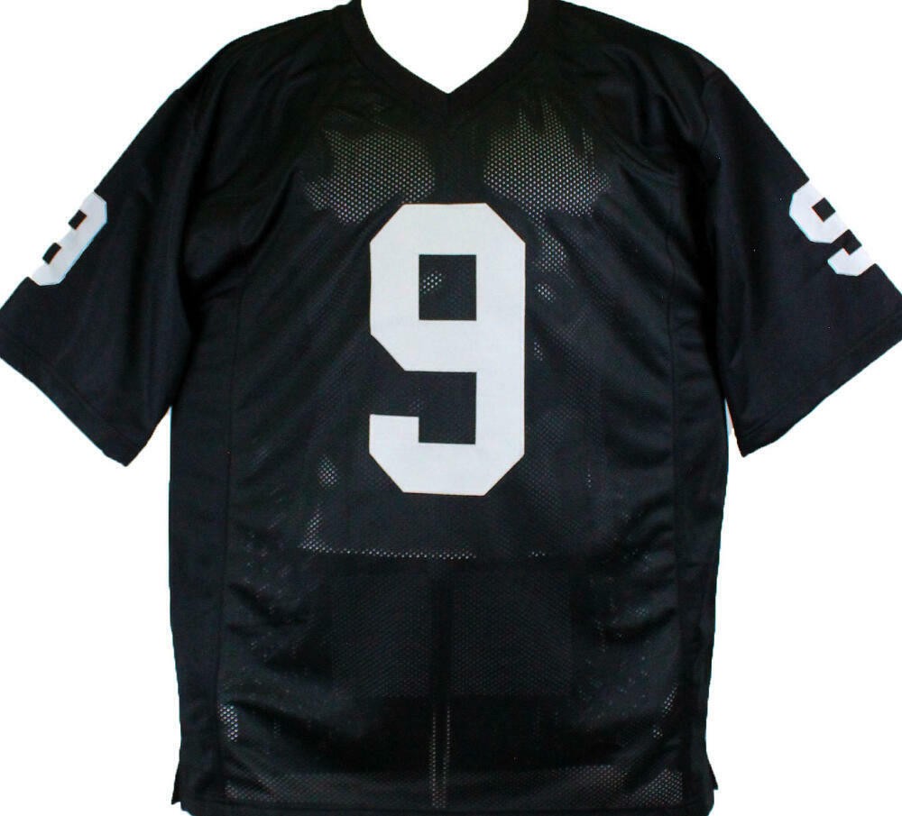 Shane Lechler Autographed Custom Black Football Stat Jersey