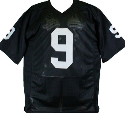 Shane Lechler Autographed Custom Black Football Stat Jersey