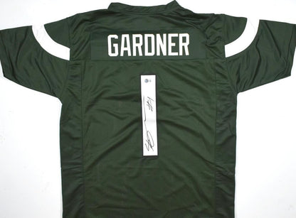Sauce Gardner Autographed New York Jets Style Green Custom Jersey